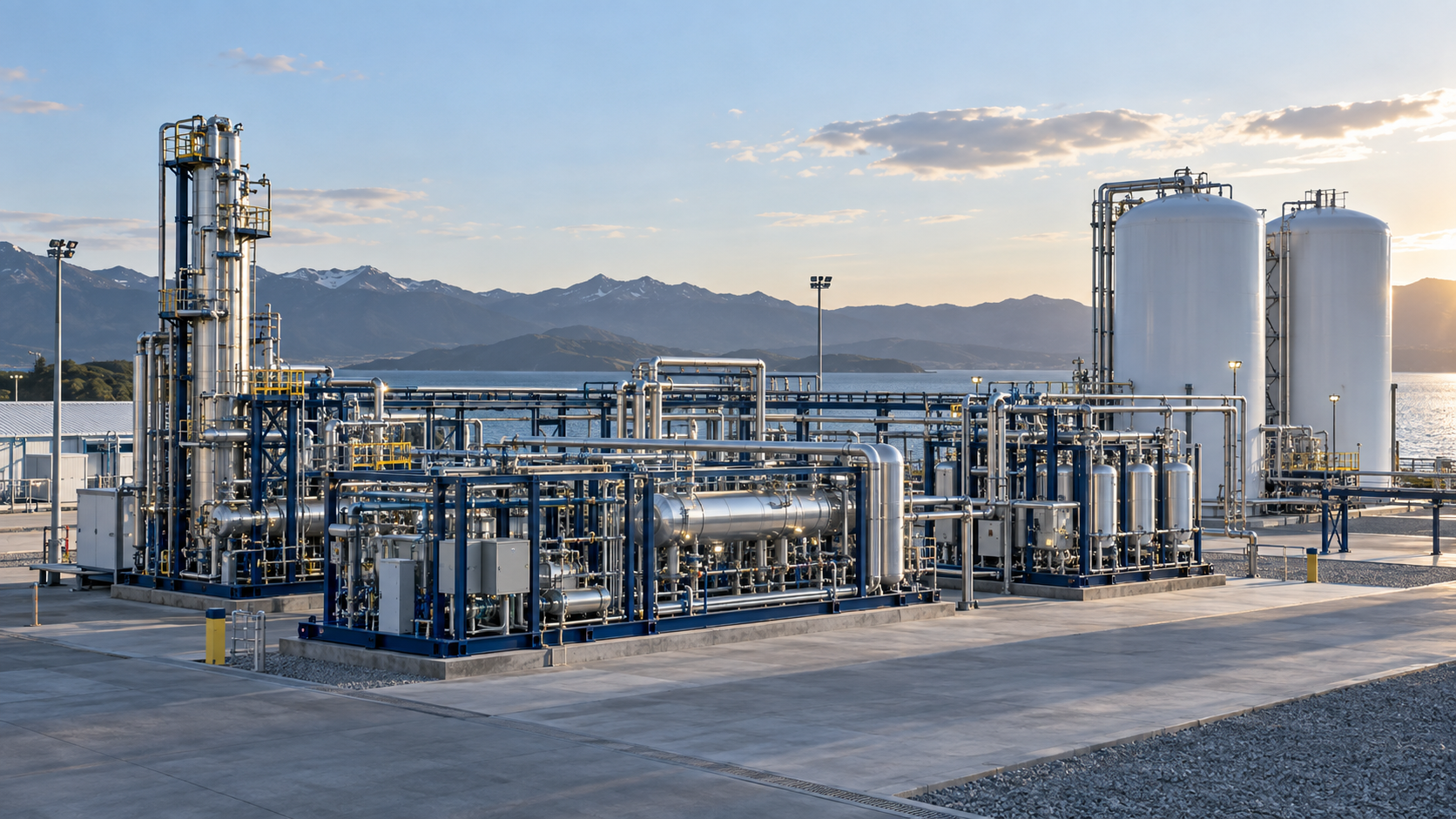 Representative modular LNG processing plant